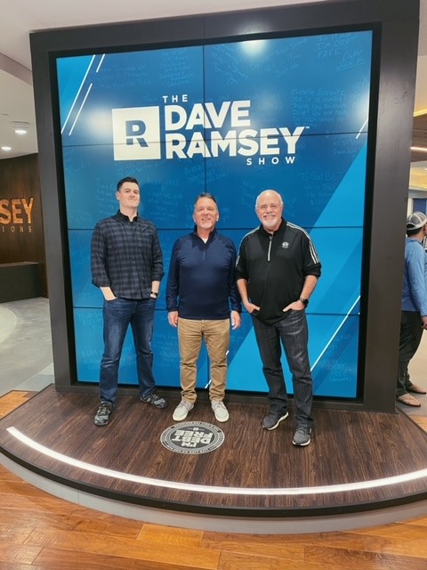 Randy Sparks and Dave Ramsey at The Dave Ramsey Show studio